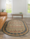 Chelsea Elegance Collection Area Rug -  Brompton (Navy Blue) Oval Navy Blue  lifestyle 17