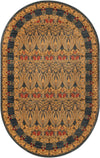 Chelsea Elegance Collection Area Rug -  Brompton (Navy Blue) Oval Navy Blue  lifestyle 12