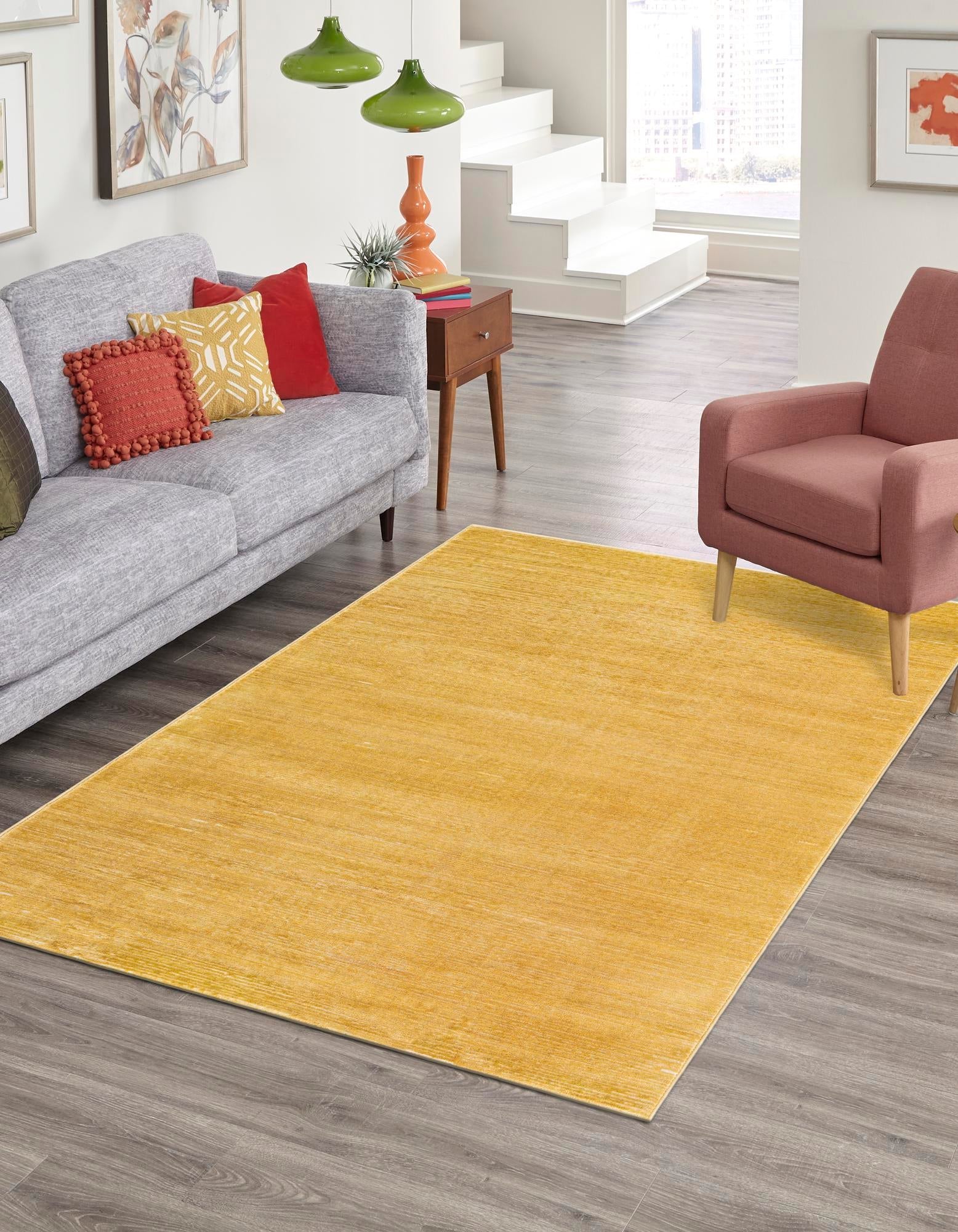 Bloomsbury Elegance Collection Area Rug -  Kensington (Yellow)