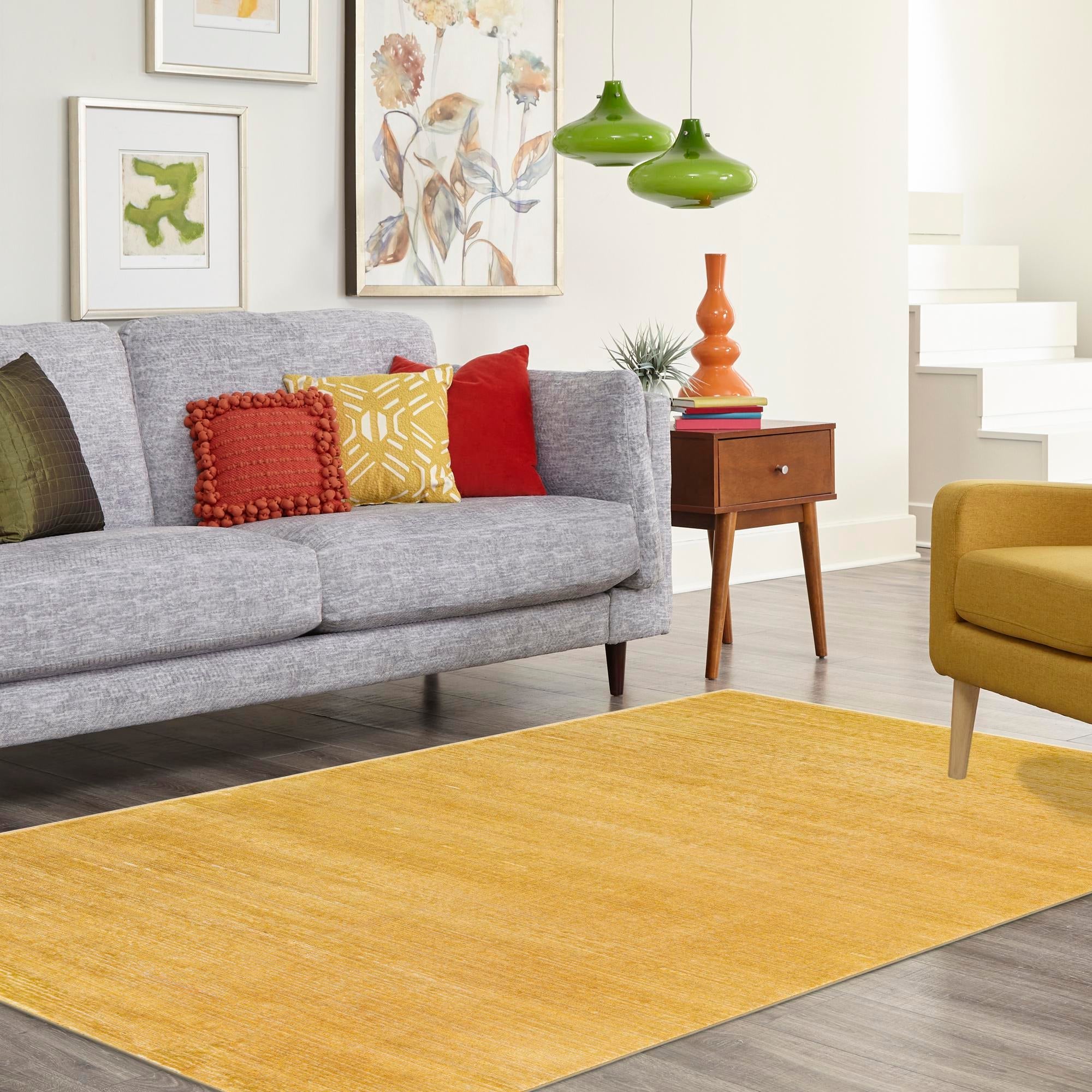 Bloomsbury Elegance Collection Area Rug -  Kensington (Yellow)