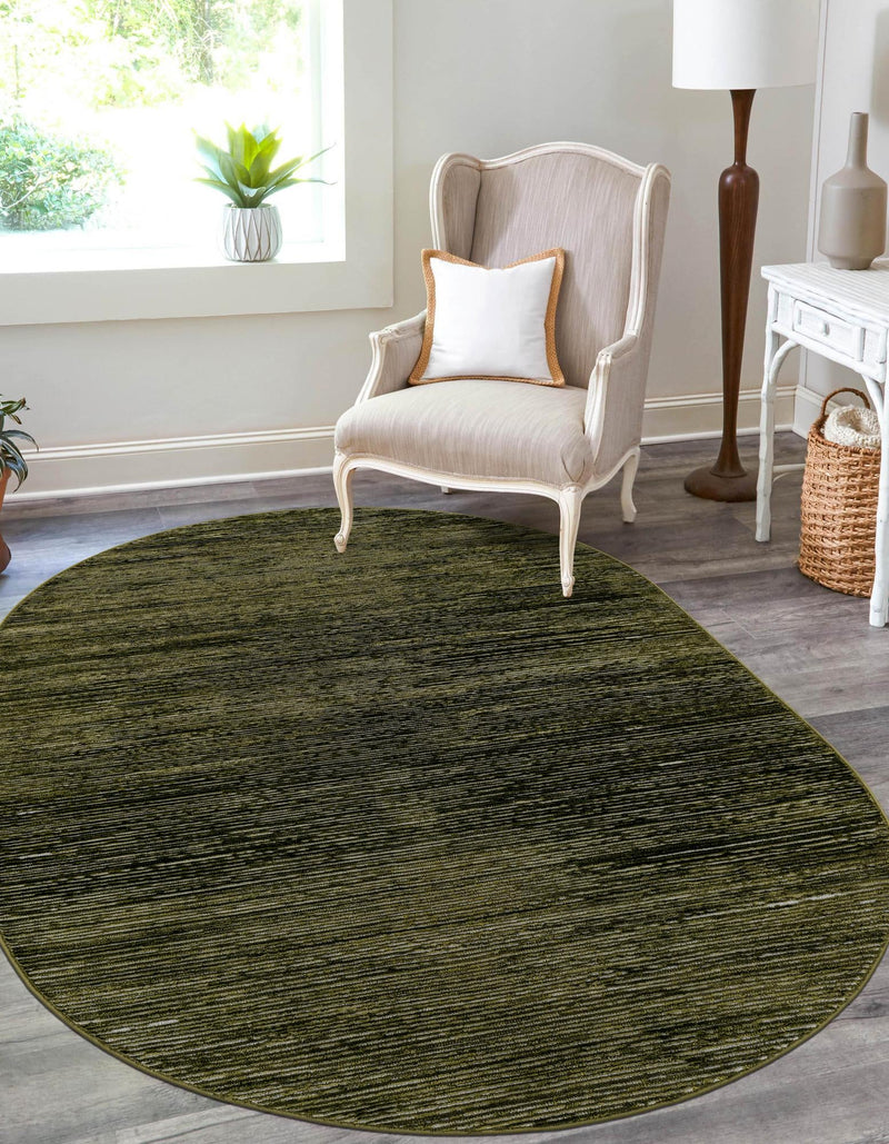 Bloomsbury Elegance Collection Area Rug -  Kensington (Green) Oval Green  lifestyle 21