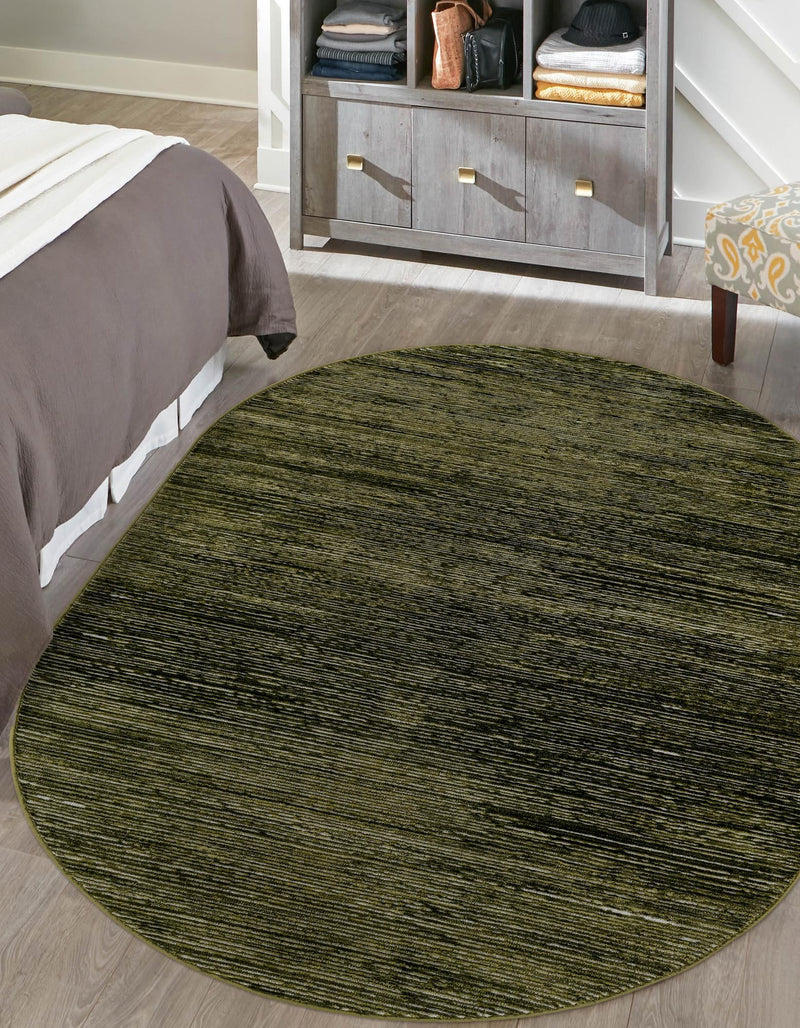 Bloomsbury Elegance Collection Area Rug -  Kensington (Green) Oval Green  lifestyle 28