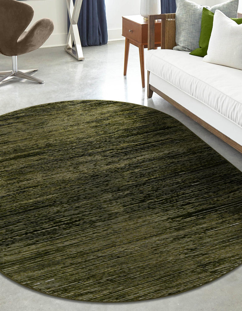 Bloomsbury Elegance Collection Area Rug -  Kensington (Green) Oval Green  lifestyle 31