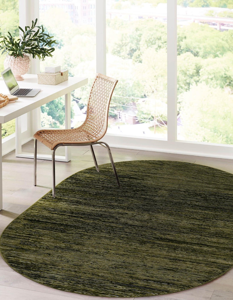 Bloomsbury Elegance Collection Area Rug -  Kensington (Green) Oval Green  lifestyle 33