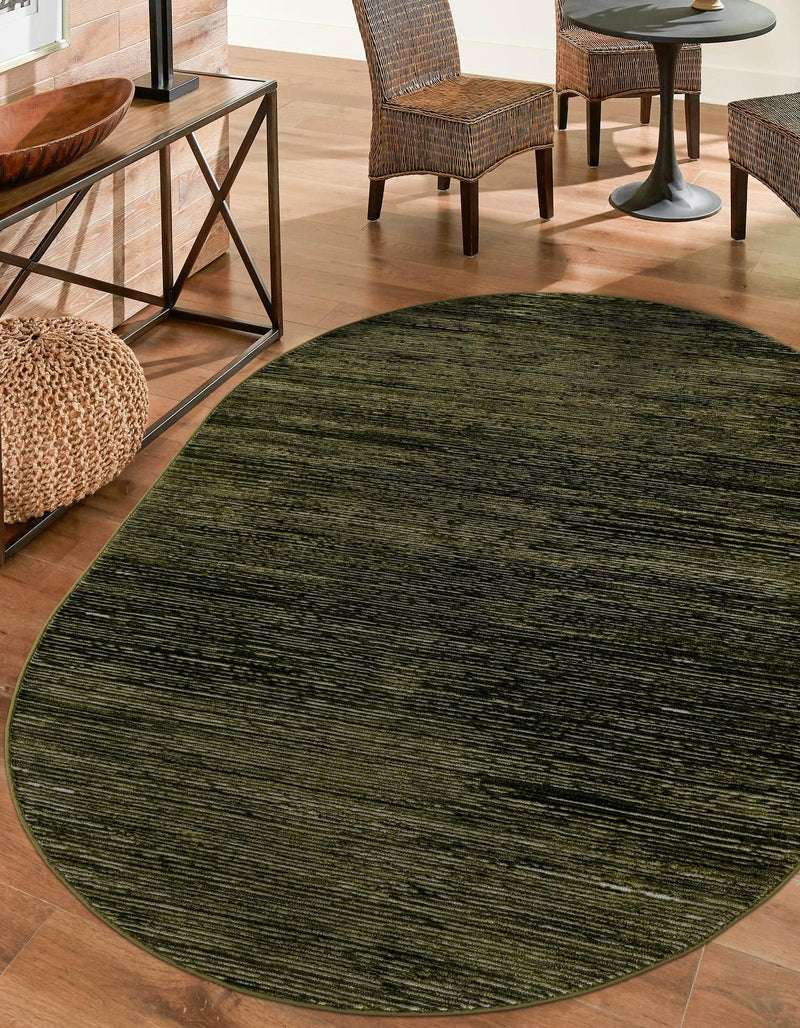 Bloomsbury Elegance Collection Area Rug -  Kensington (Green) Oval Green  lifestyle 37