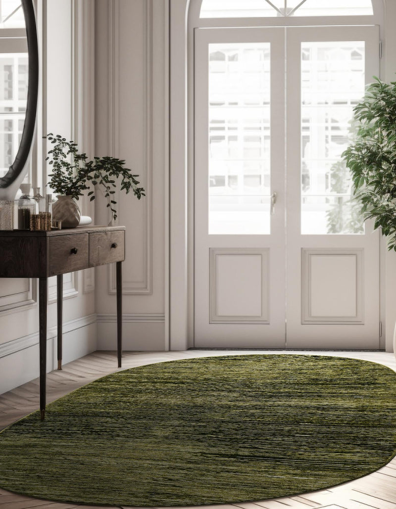 Bloomsbury Elegance Collection Area Rug -  Kensington (Green) Oval Green  lifestyle 43