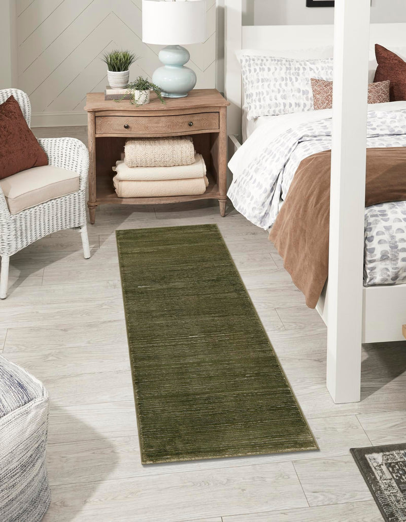 Bloomsbury Elegance Collection Area Rug -  Kensington (Green) Runner Green  lifestyle 20