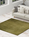 Bloomsbury Elegance Collection Area Rug -  Kensington (Green) Square Green  lifestyle 26