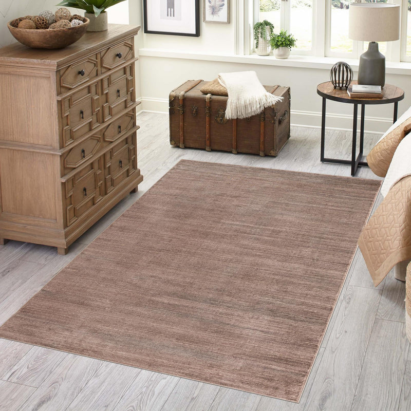 Bloomsbury Elegance Collection Area Rug -  Kensington (Brown) Rectangle Brown  lifestyle 14