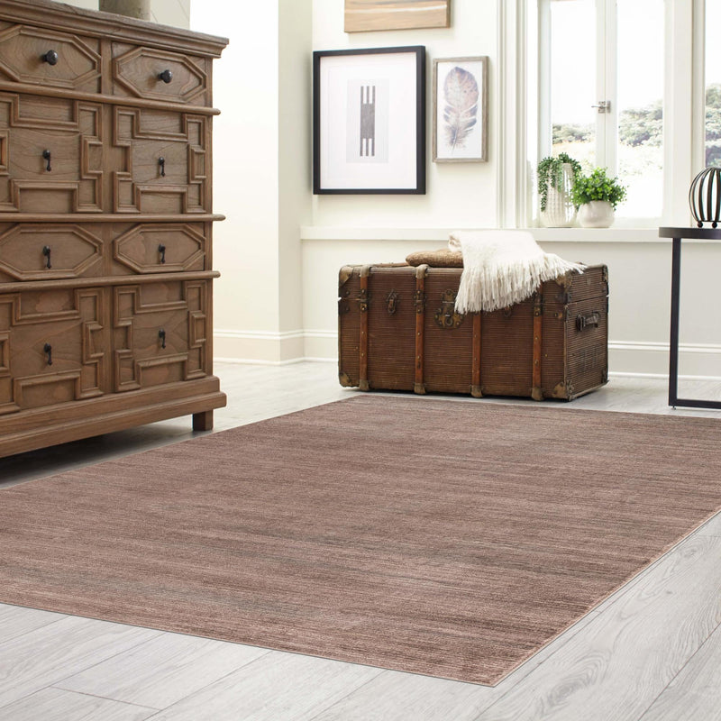 Bloomsbury Elegance Collection Area Rug -  Kensington (Brown) Rectangle Brown  lifestyle 15