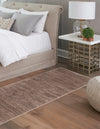 Bloomsbury Elegance Collection Area Rug -  Kensington (Brown) Runner Brown  lifestyle 20