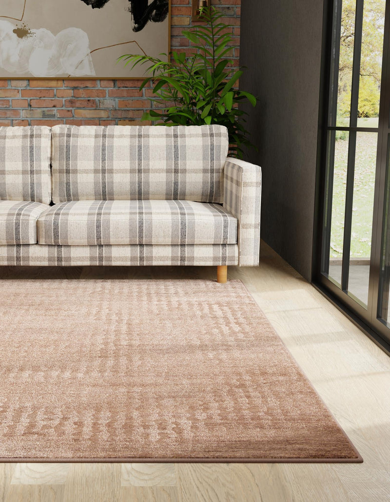 Bloomsbury Elegance Collection Area Rug -  Kensington (Brown) Square Brown  lifestyle 22