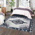 Heritage Elegance Collection Area Rug -  Winterthur (Black and White)