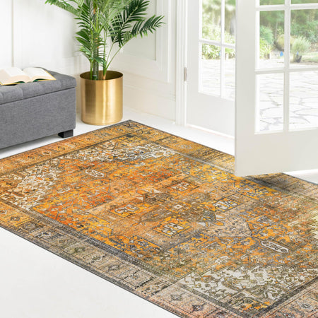 Heritage Elegance Collection Area Rug -  Windsor (Yellow)