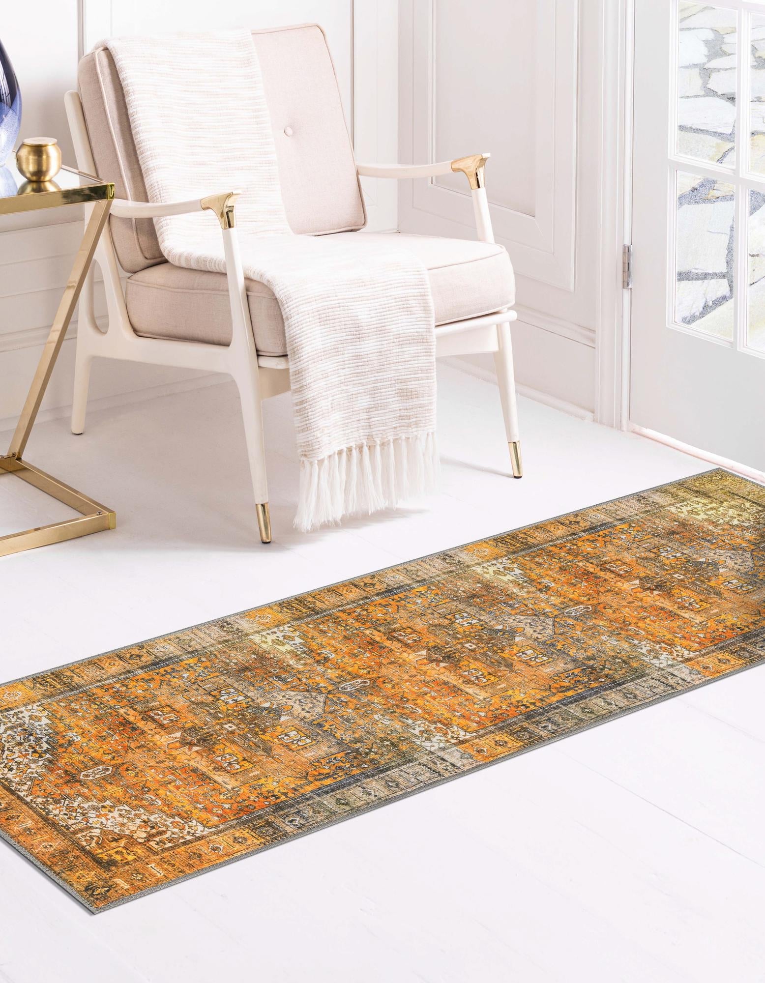 Heritage Elegance Collection Area Rug -  Windsor (Yellow)