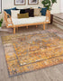 Heritage Elegance Collection Area Rug -  Windsor (Yellow)