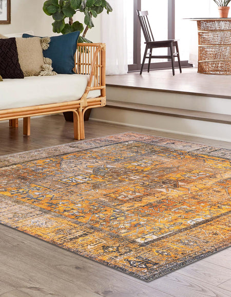 Heritage Elegance Collection Area Rug -  Windsor (Yellow)