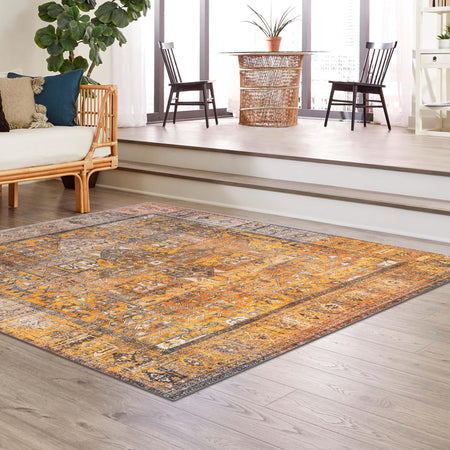 Heritage Elegance Collection Area Rug -  Windsor (Yellow)