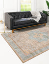 Heritage Elegance Collection Area Rug -  Windsor (Light Brown) Rectangle Light Brown  lifestyle 3