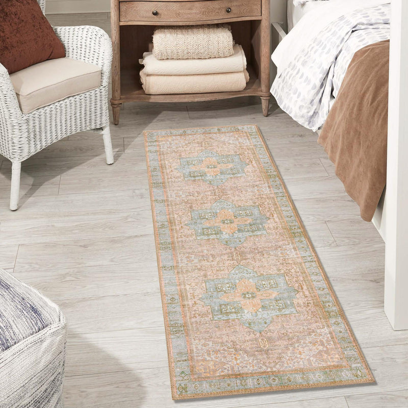 Heritage Elegance Collection Area Rug -  Windsor (Light Brown) Runner Light Brown  lifestyle 69