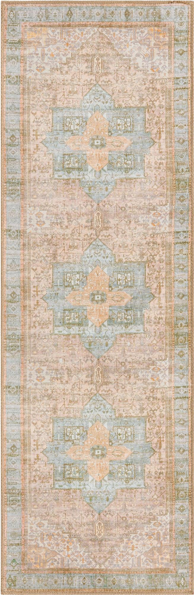 Heritage Elegance Collection Area Rug -  Windsor (Light Brown) Runner Light Brown  lifestyle 17