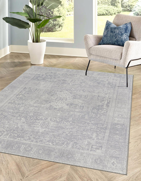 Heritage Elegance Collection Area Rug -  Windsor (Gray)