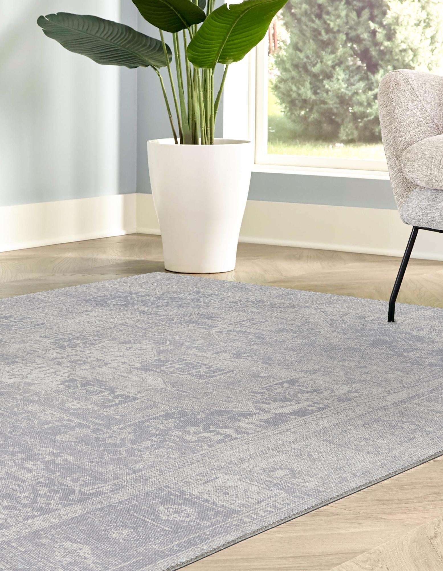 Heritage Elegance Collection Area Rug -  Windsor (Gray)