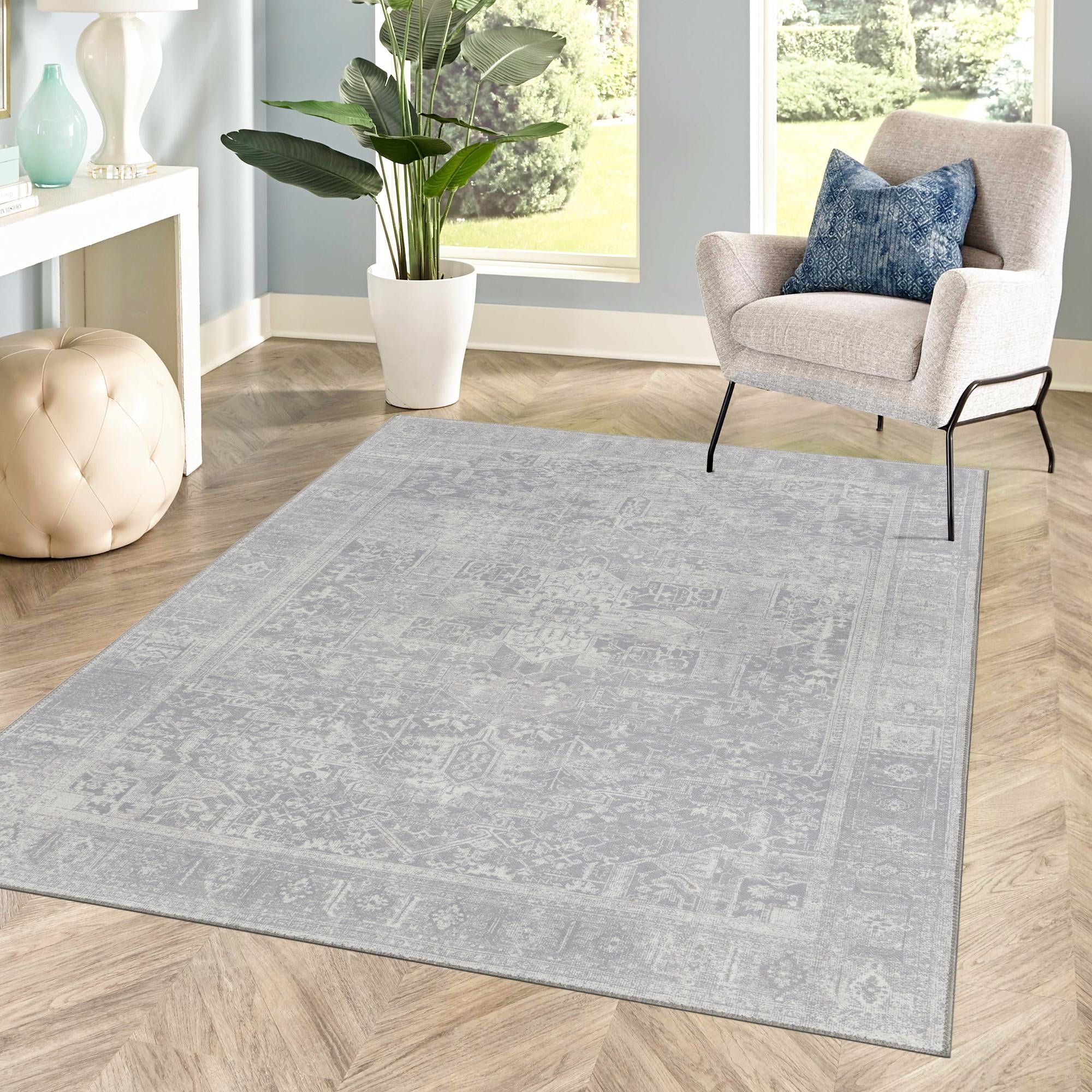 Heritage Elegance Collection Area Rug -  Windsor (Gray)