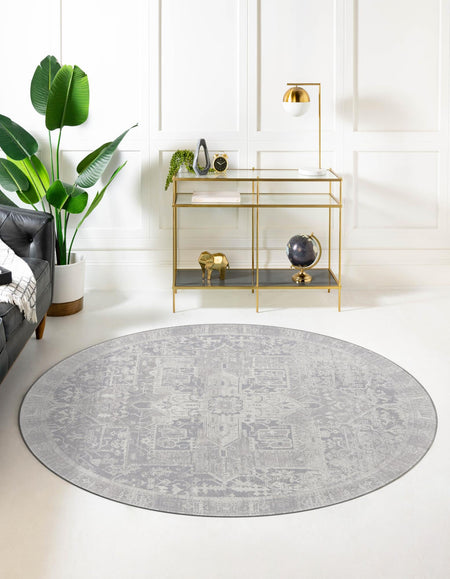 Heritage Elegance Collection Area Rug -  Windsor (Gray)