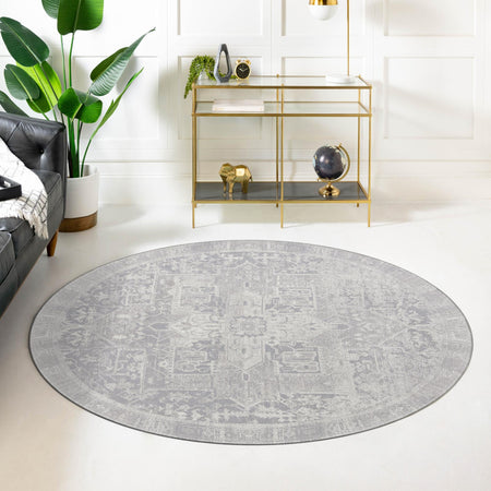 Heritage Elegance Collection Area Rug -  Windsor (Gray)