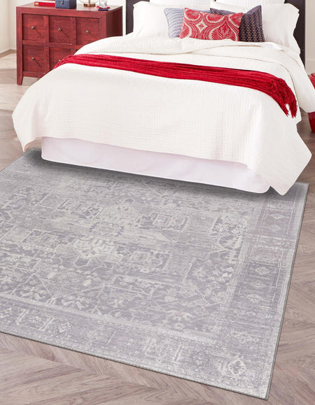 Heritage Elegance Collection Area Rug -  Windsor (Gray)