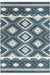 Sahara Chic Collection Area Rug -  Fez Rectangle Blue Main