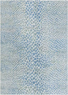 Aegean Elegance Washables Collection Area Rug -  Mykonos Rectangle Ivory Blue Main