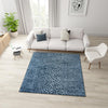 Aegean Elegance Washables Collection Area Rug -  Mykonos Square Navy Blue  lifestyle 132