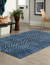 Aegean Elegance Washables Collection Area Rug -  Mykonos Rectangle Navy Blue  lifestyle 9