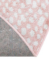 Aegean Elegance Washables Collection Area Rug -  Mykonos Round Rose Pink  lifestyle 92