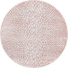 Aegean Elegance Washables Collection Area Rug -  Mykonos Round Rose Pink  lifestyle 49