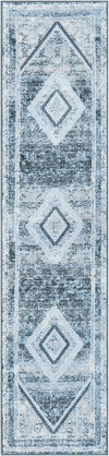 Aegean Elegance Washables Collection Area Rug -  Delos Runner Navy Blue  lifestyle 32