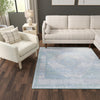 Aegean Elegance Washables Collection Area Rug -  Delos Square Gray Green  lifestyle 123