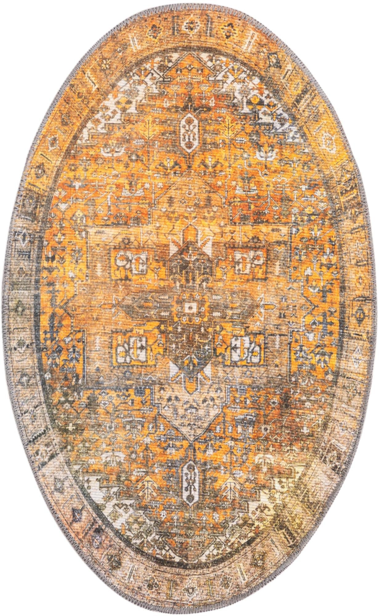 Heritage Elegance Collection Area Rug -  Windsor (Yellow)