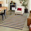 Woven Seaside Jute Collection Area Rug - Nantucket Rectangle Navy Ivory  lifestyle 32