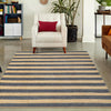 Woven Seaside Jute Collection Area Rug - Nantucket Rectangle Navy Ivory  lifestyle 35