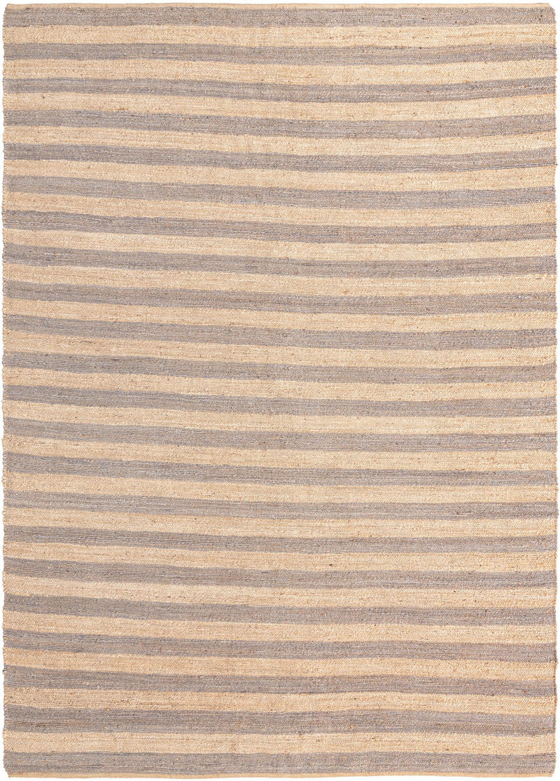 Woven Seaside Jute Collection Area Rug - Nantucket Rectangle Gray Ivory Main