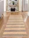 Woven Seaside Jute Collection Area Rug - Nantucket Runner Gray Ivory  lifestyle 62