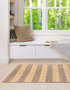 Woven Seaside Jute Collection Area Rug - Nantucket Runner Gray Ivory  lifestyle 77