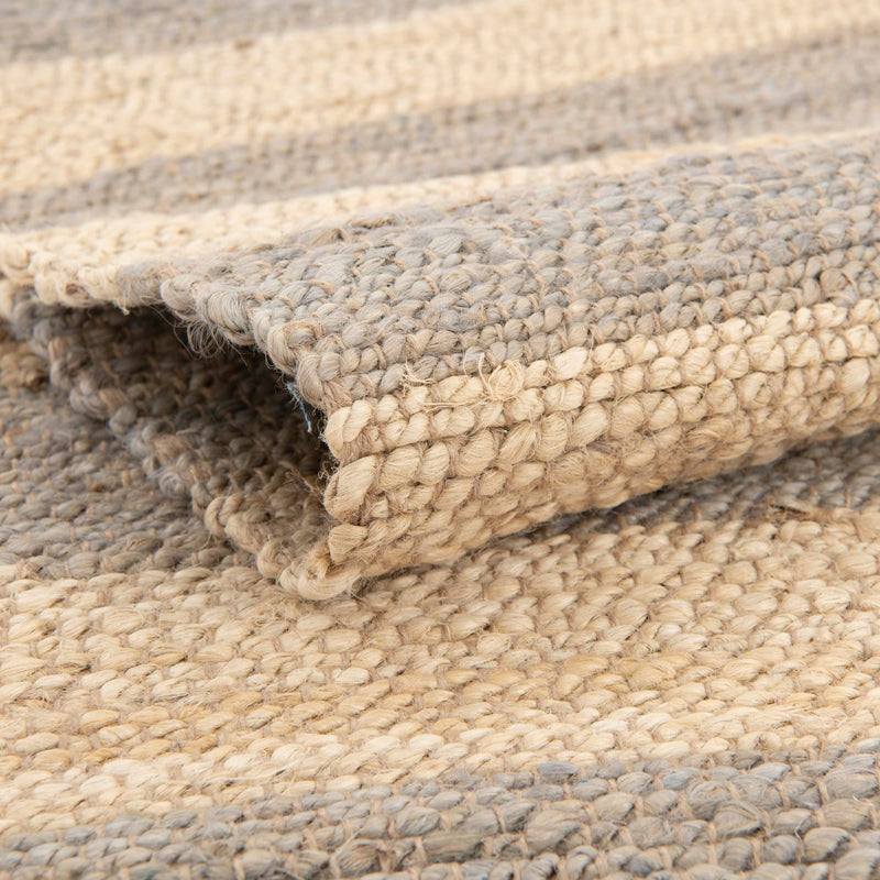 Woven Seaside Jute Collection Area Rug - Nantucket Runner Gray Ivory  lifestyle 83