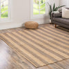 Woven Seaside Jute Collection Area Rug - Nantucket Square Gray Ivory  lifestyle 119