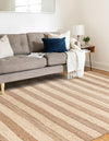 Woven Seaside Jute Collection Area Rug - Nantucket Rectangle Natural Ivory  lifestyle 27