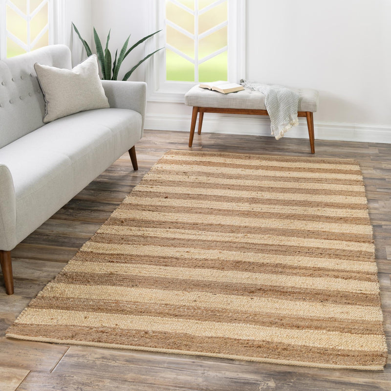 Woven Seaside Jute Collection Area Rug - Nantucket Rectangle Natural Ivory  lifestyle 34