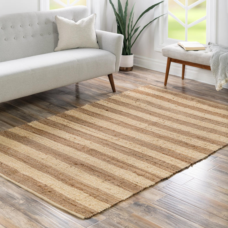 Woven Seaside Jute Collection Area Rug - Nantucket Rectangle Natural Ivory  lifestyle 37